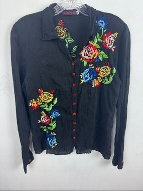 Johnny Was Button-Down Shirt